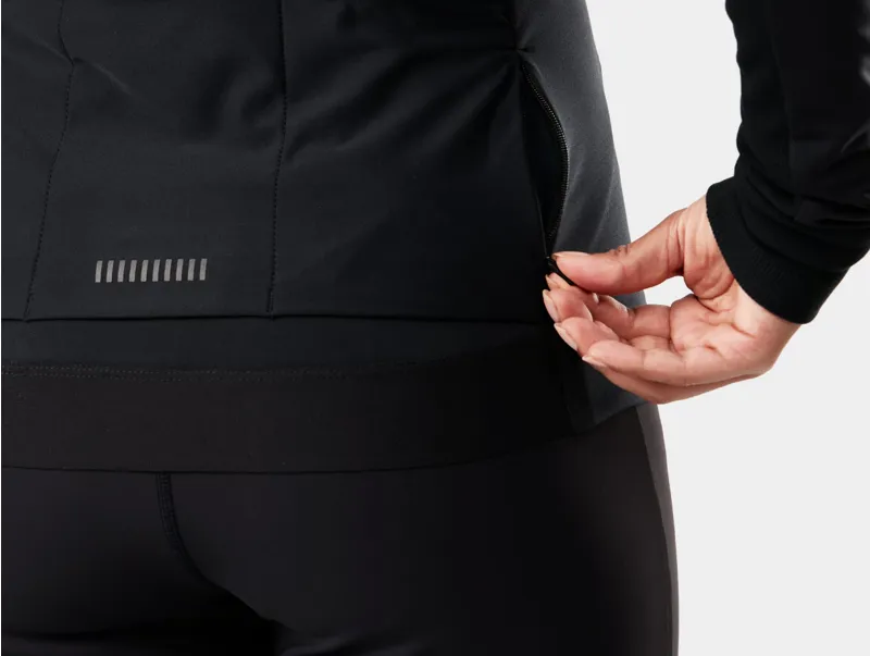 Trek Circuit Women's Thermal Long Sleeve Cycling Jersey in Black-3